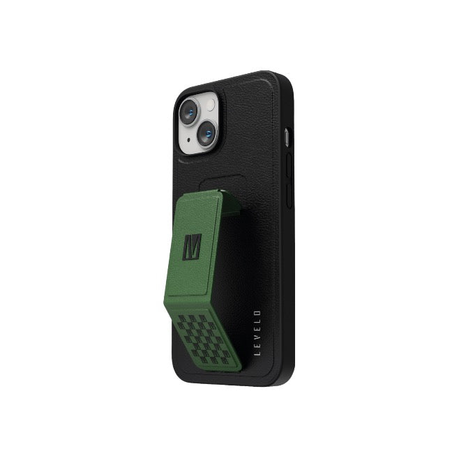 Levelo Morphix Leather Grip case For 14 Max - Pacific Green