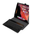 Green Leather Case+Wireless Keyboard iPad 7/8 10.2 - Black