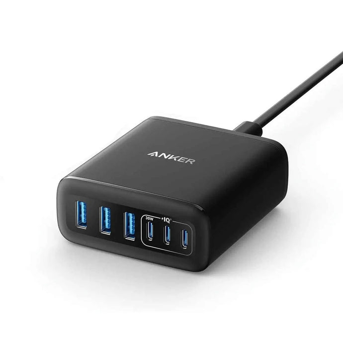 Anker Charger 112W,6 Ports,GaN-Black