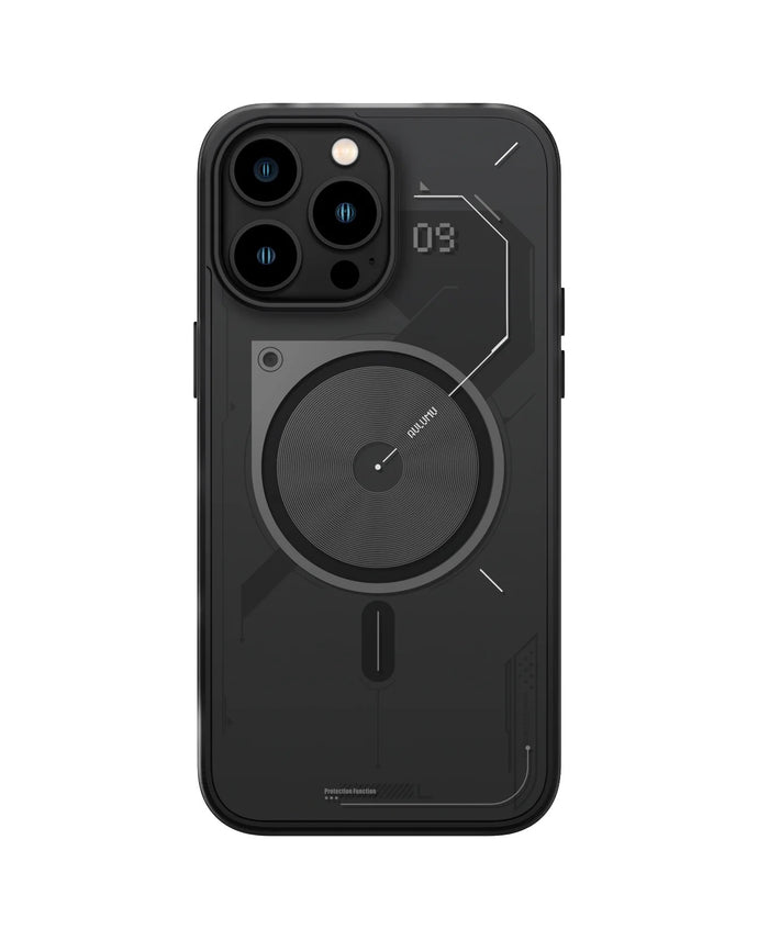 Aulumu A15 Urban Tech Magnetic Case For 14 Pro Max - Black