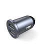 Powerology Aluminum Mini Car Charger 4.8A - Black