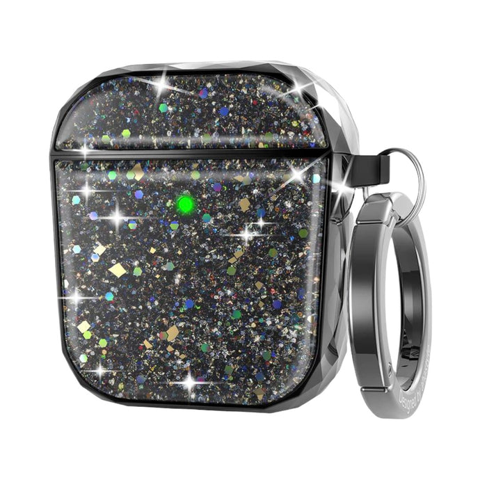 Ahastyle Twinkle Glitter Protection Case for Airpods 1/2-Black