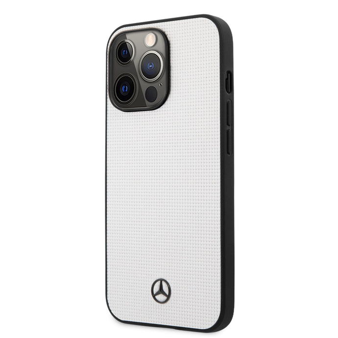 Benz Leather Case For 13 Pro - White