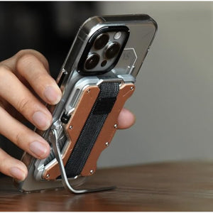 Aulumu G03 Multi-Tool Magnetic Metal Wallet Genuine Leather Cover