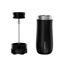 Load image into Gallery viewer, LePRESSO Portable Mug French Press Coffee &amp; Tea - Black
