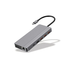 Load image into Gallery viewer, Powerology 13 IN 1 - Dual HDMI DP 4K USB-C HUB
