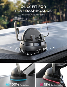 Lisen 360 Rotation Car Mount - Black