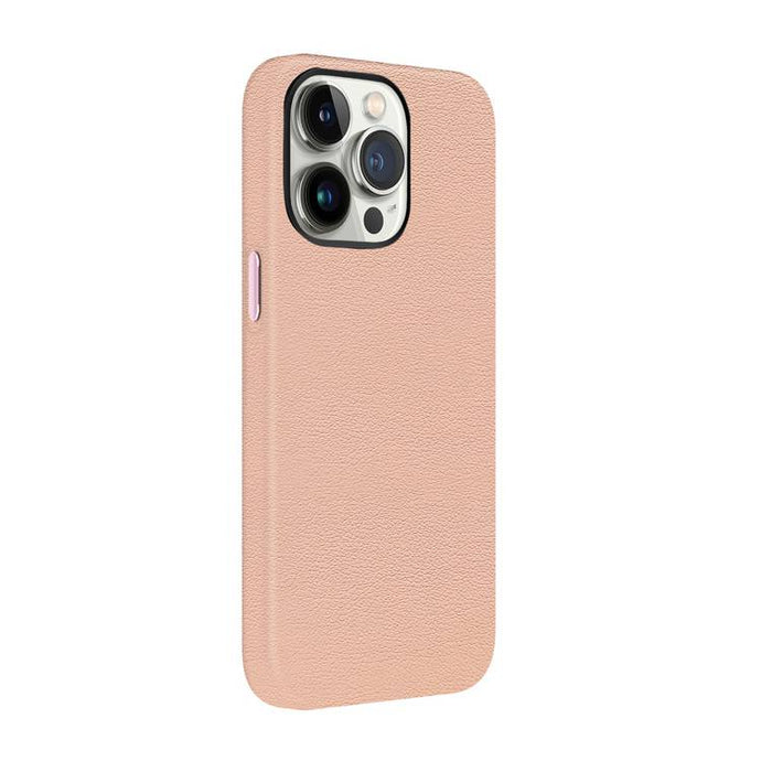 Green Vegan Leather Case For 13Pro-Pink