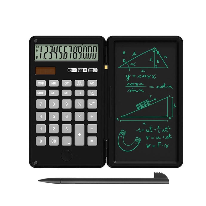 Heatz Portable Notepad 12 Digital Calculator