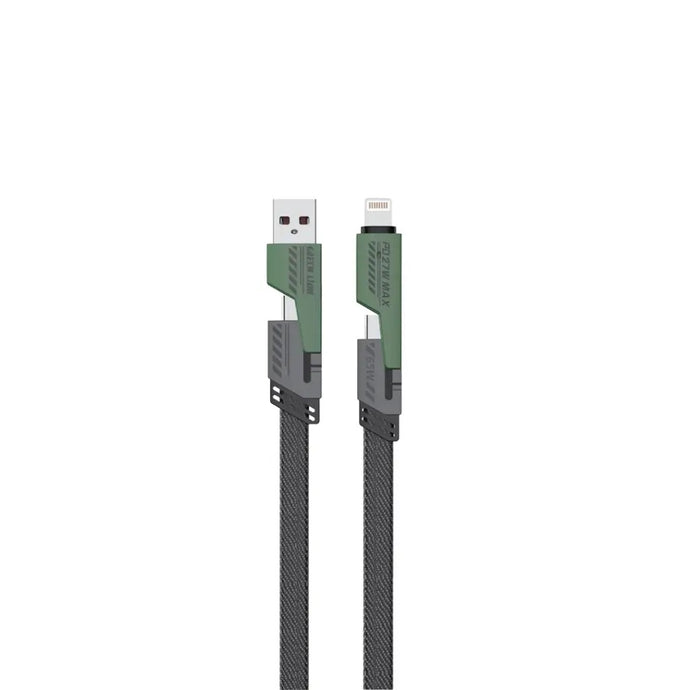 Green Lion 2 IN 2 Braided Fast Charging Cable 1.2M