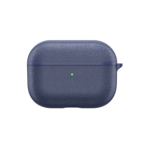 Wiwu Calfskin Genuine Leather Airpods Pro Case - Blue