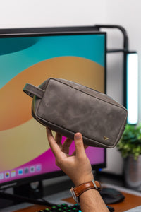 EXTEND Genuine Leather Hand Bag Dopp Kit