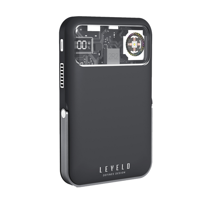 Levelo Osaka Portable 10000mAh Power Bank-Dark Gray