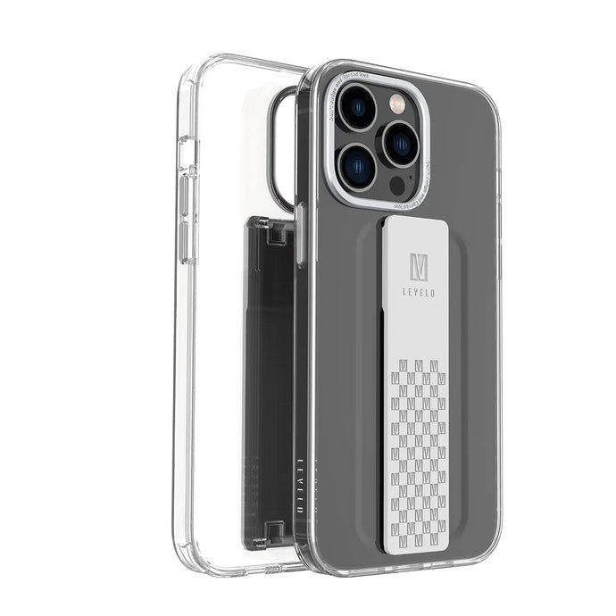 Levelo Graphia Case For 14 Pro Max - Silver