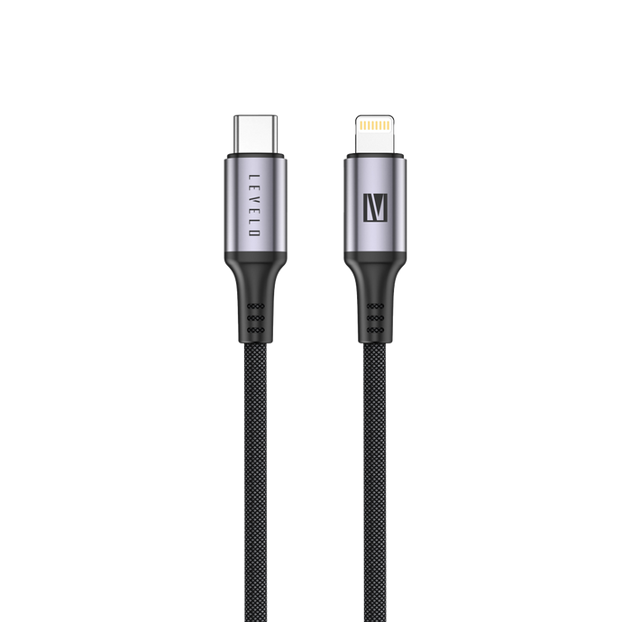 Levelo Otto USB C to Lightning Cable 1.2M-Black