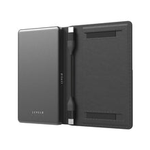 Load image into Gallery viewer, Levelo Vermont Portable 5000mAh 3 in 1 Wallet - Power Bank - Black
