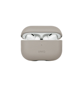 Uniq Lyden Leather Case For Airpods Pro 2 - Ivory/Lichen Green