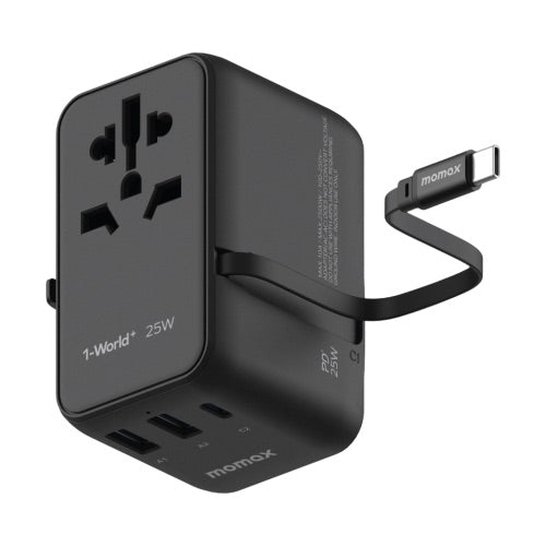 Momax 1-World AC Travel Adapter 3 Port