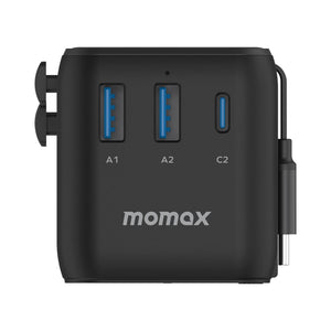 Momax 1-World AC Travel Adapter 3 Port