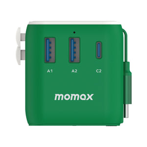 Momax 1-World AC Travel Adapter 3 Port