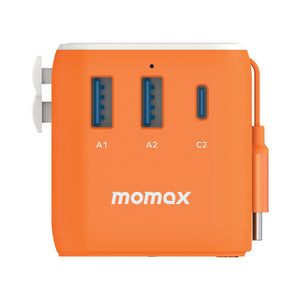 Momax 1-World AC Travel Adapter 3 Port