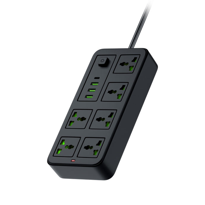 Porodo 6 Universal Socket Power Strip