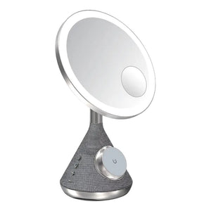 Porodo LFS084 Led Makeup Mirror Speaker Magsafe Charger 15W