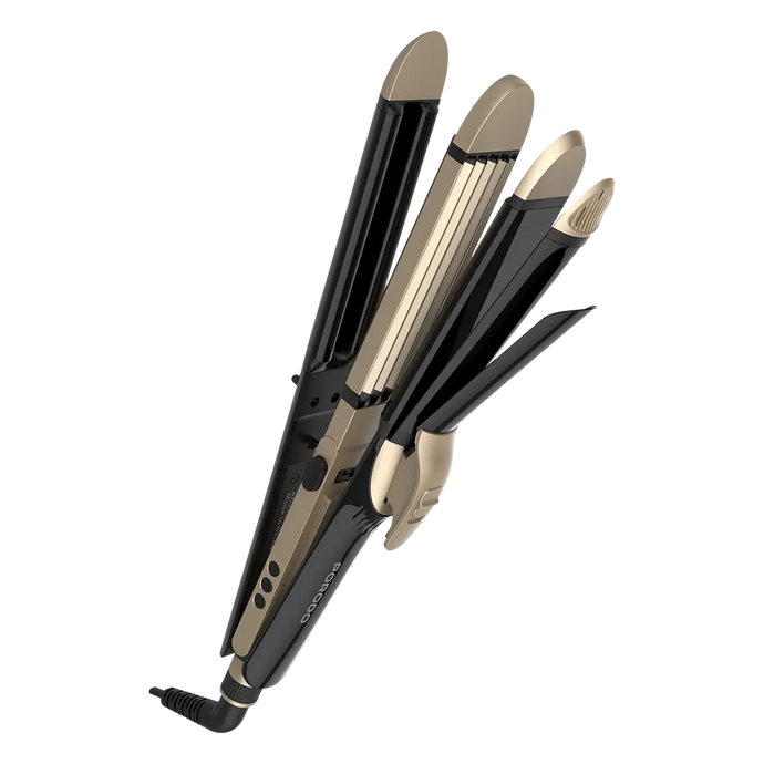 Porodo LFS109 4 Styles Hair Iron-Black