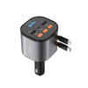 Green Lion FM Retractable 50W Car Charger - Black