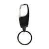 EXTEND Genuine Leather Metal keychain - Matte Black Lines