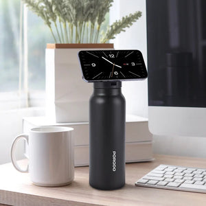 Porodo Magnetic Mount Water Bottle 700Ml-Black