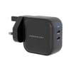 Powerology 65W Dual PD GaN Charger-Black