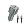 Pawa Solid Car Charger USB-C to Lightning Cable 50W