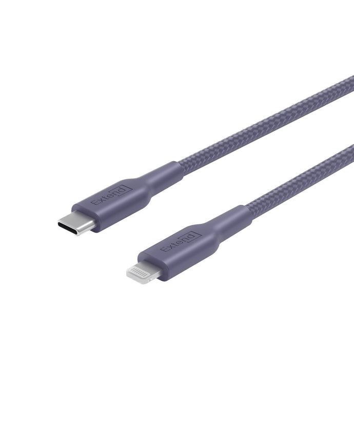 Extend Braided USB-C to Lightning 1.2M-Purple